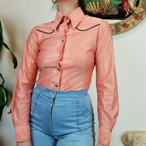 SOLD💫Vintage 70s Western Blouse